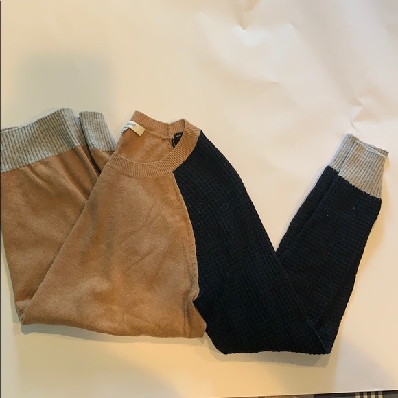 Madewell Sweater with Waffle Sleeve Detailing - Picture 1 of 6